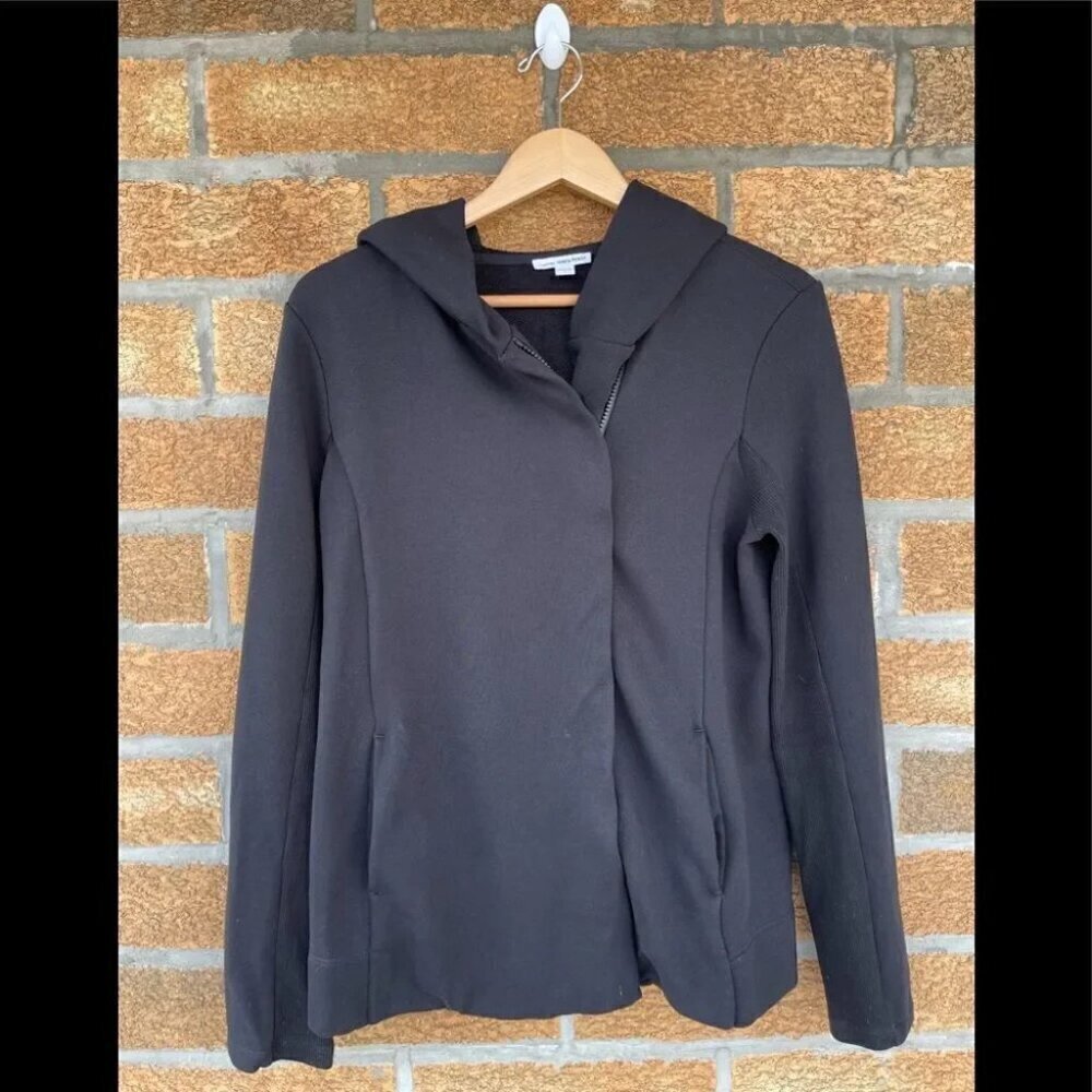 James Perse Moto Zip Up Hoodie Jacket 3